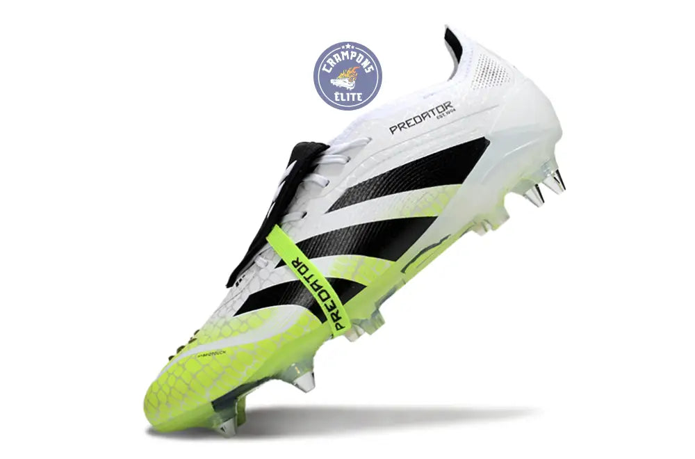 Image of Predator Elite Fold-over Tongue SG - Radiant Blaze - Blanc/Noir/Fluo SG