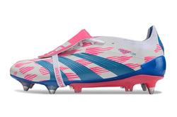 Image of Predator Elite Fold-over Tongue SG Reemergence - Blanc/Bleu/Rose