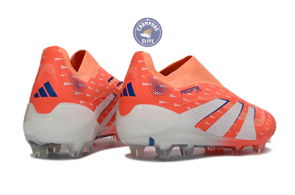 Image of PREDATOR ELITE LACELESS FG CORAL BLAZE - CORAL/BLANC/BEAM ORANGE