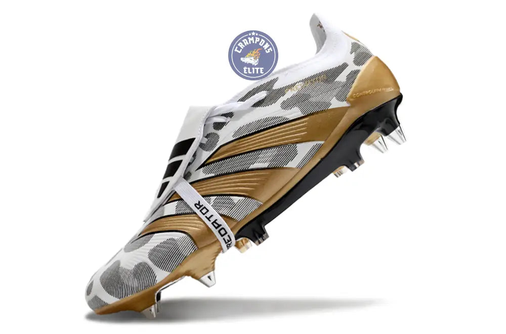 Image of Predator Elite SG - Blanc/Doré/Gris/Noir