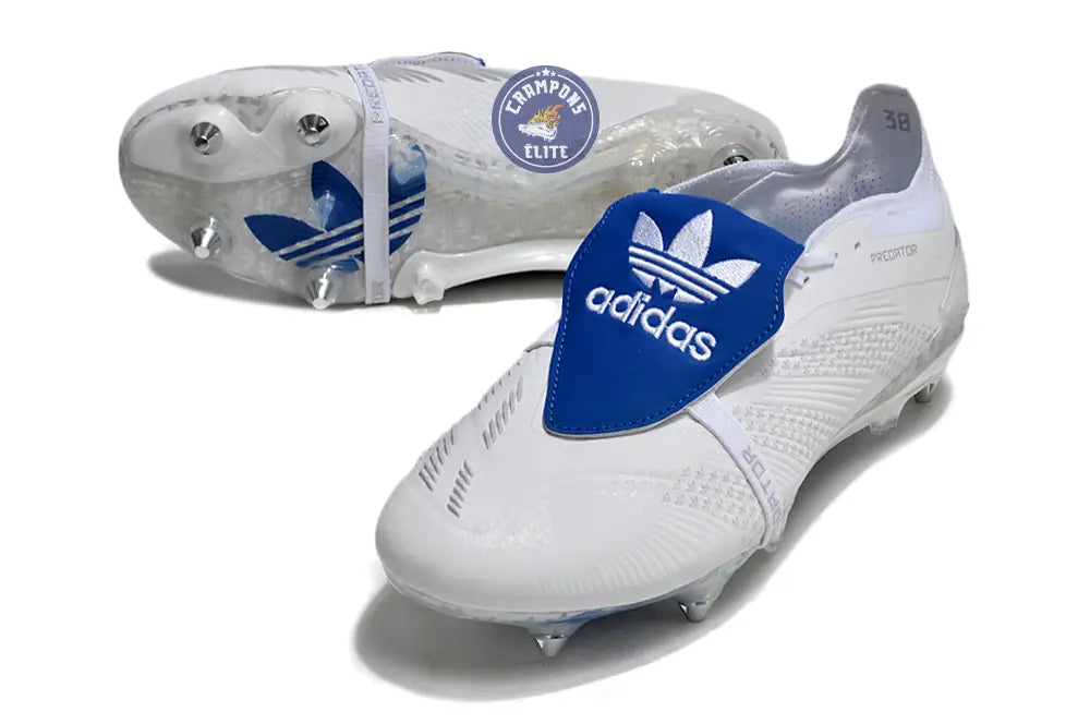 Predator Elite x Beckham Elite Tongue SG - Blanc/Bleu