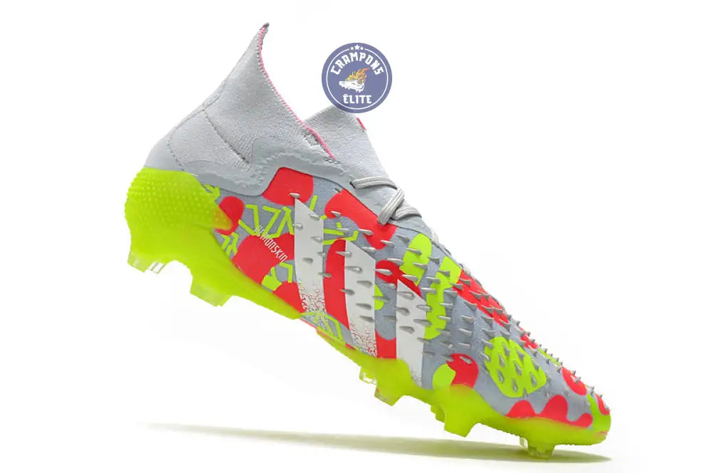 Predator Freak.1 FG - Blanc/Rouge/Jaune Fluo