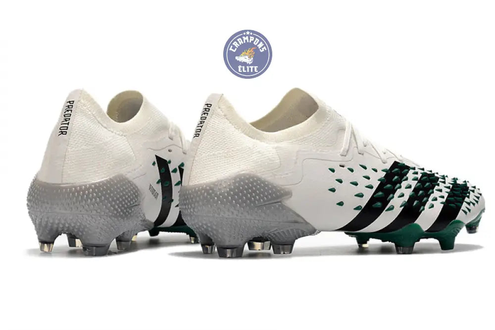 Image of Predator Freak Basse Lacets FG Equipment - Blanc/Noir/Vert ÉDITION LIMITÉE