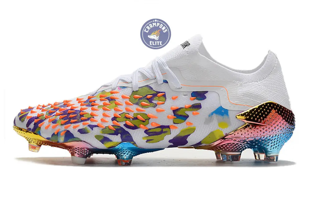 Predator Freak Basse Lacets FG Paul Pogba X Stella McCartney - Blanc/Noir/Orange ÉDITION LIMITÉE