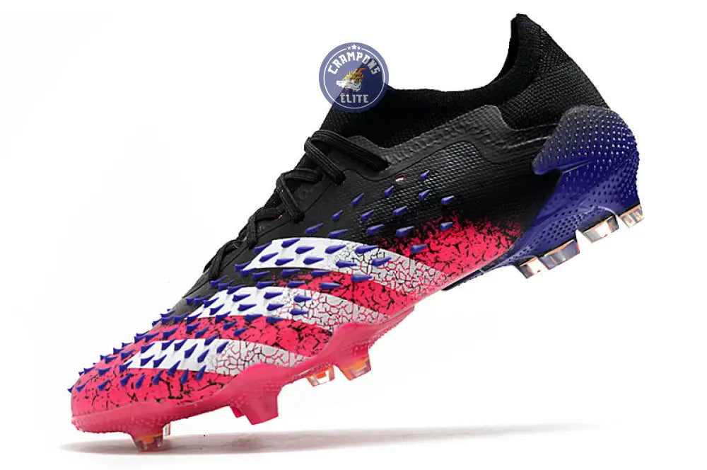 Predator Freak Basse Lacets FG Superspectral - Noir/Blanc/Rose