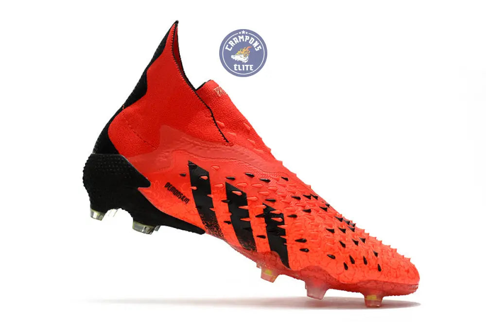 Image of Predator Freak Laceless FG Meteorite - Rouge/Noir/Rouge