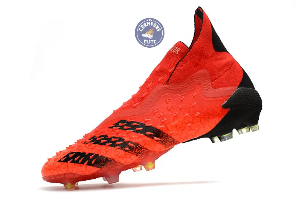 Image of Predator Freak Laceless FG Meteorite - Rouge/Noir/Rouge