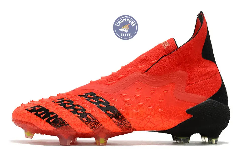 Image of Predator Freak Laceless FG Meteorite - Rouge/Noir/Rouge