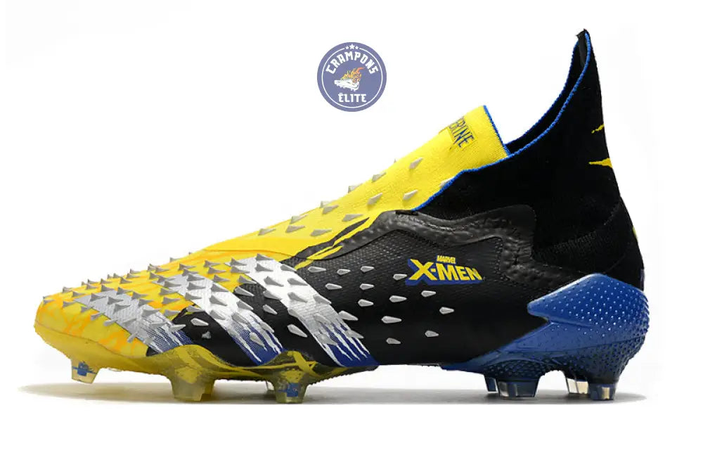 Predator Freak Laceless FG X-Men Wolverine - Jaune/Argenté/Noir ÉDITION LIMITÉE