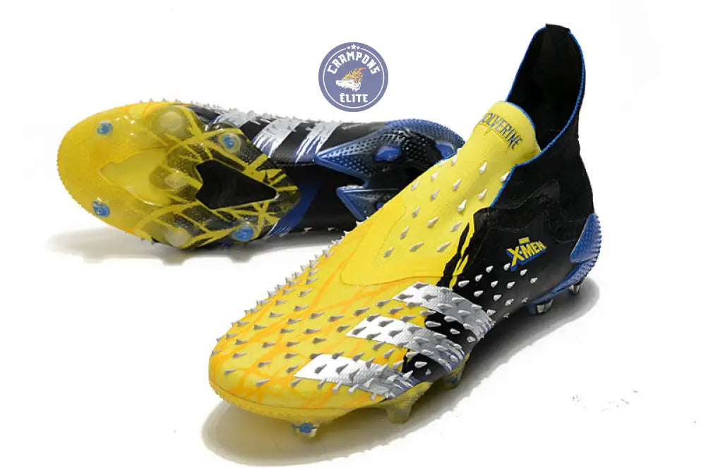 Predator Freak Laceless FG X-Men Wolverine - Jaune/Argenté/Noir ÉDITION LIMITÉE