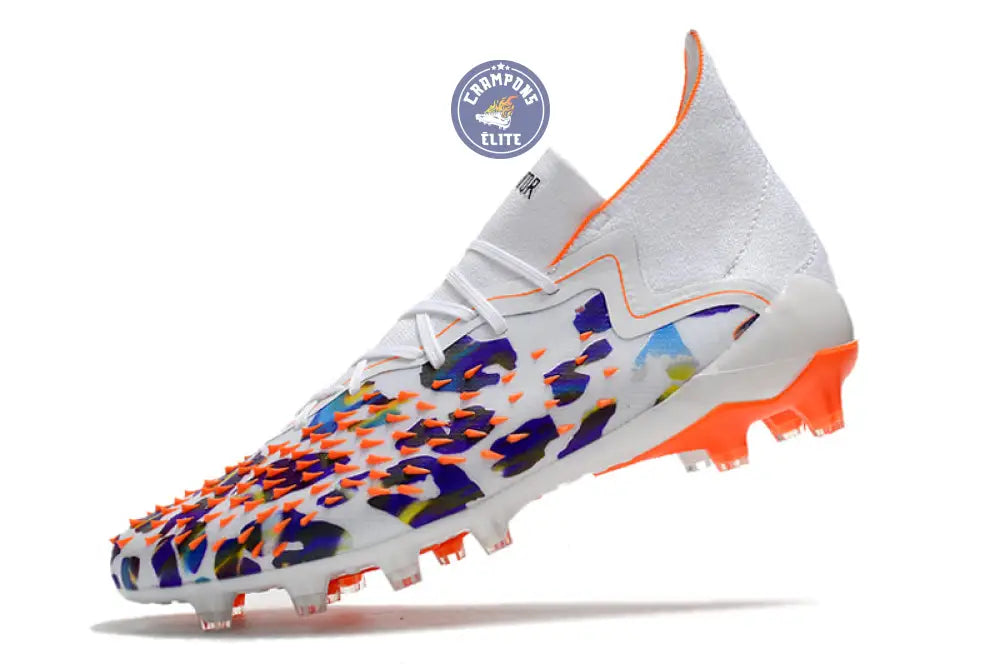 Predator Freak Lacets FG Paul Pogba X Stella McCartney - Blanc/Noir/Orange ÉDITION LIMITÉE