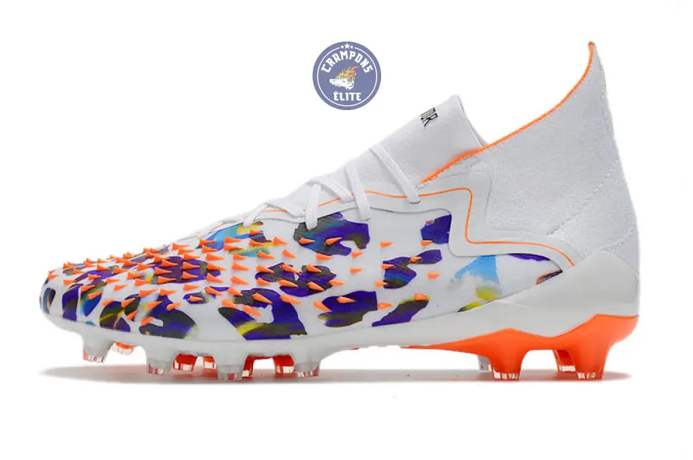 Predator Freak Lacets FG Paul Pogba X Stella McCartney - Blanc/Noir/Orange ÉDITION LIMITÉE