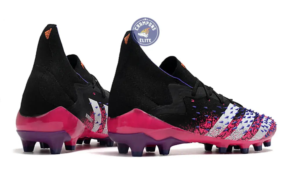 Image of Predator Freak Lacets FG Superspectral - Noir/Blanc/Rose