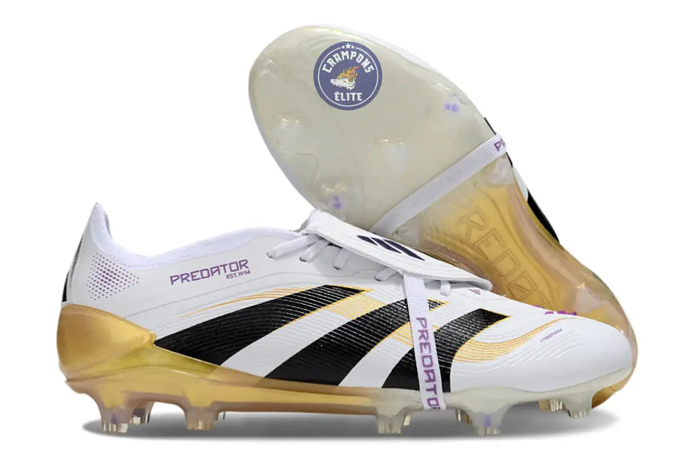 Image of Predator League Fold-over Tongue FG Road to Glory - Blanc/Noir/Doré