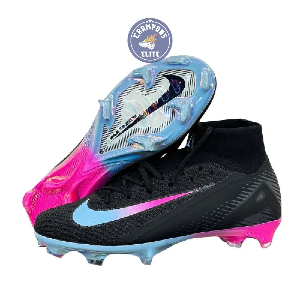 Image of Superfly 10 Nike by You FG - Noir/Bleu/Rose