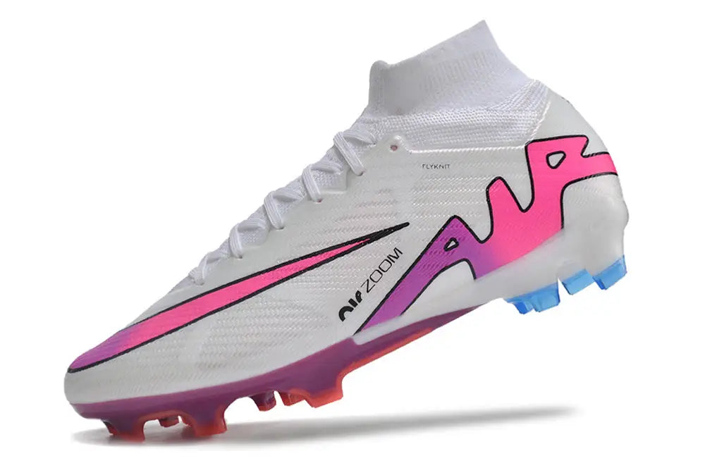Superfly 9 Elite FG Blanc/Rose/Bleu