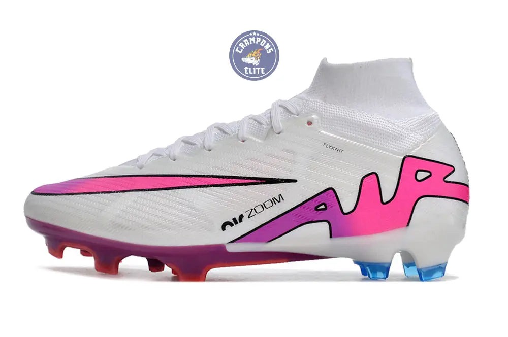 Image of Superfly 9 Elite FG Blanc/Rose/Bleu