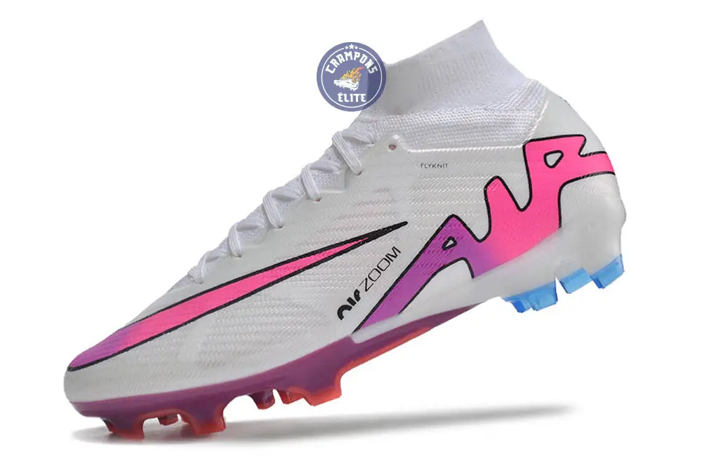 Superfly 9 Elite FG Blanc/Rose/Bleu