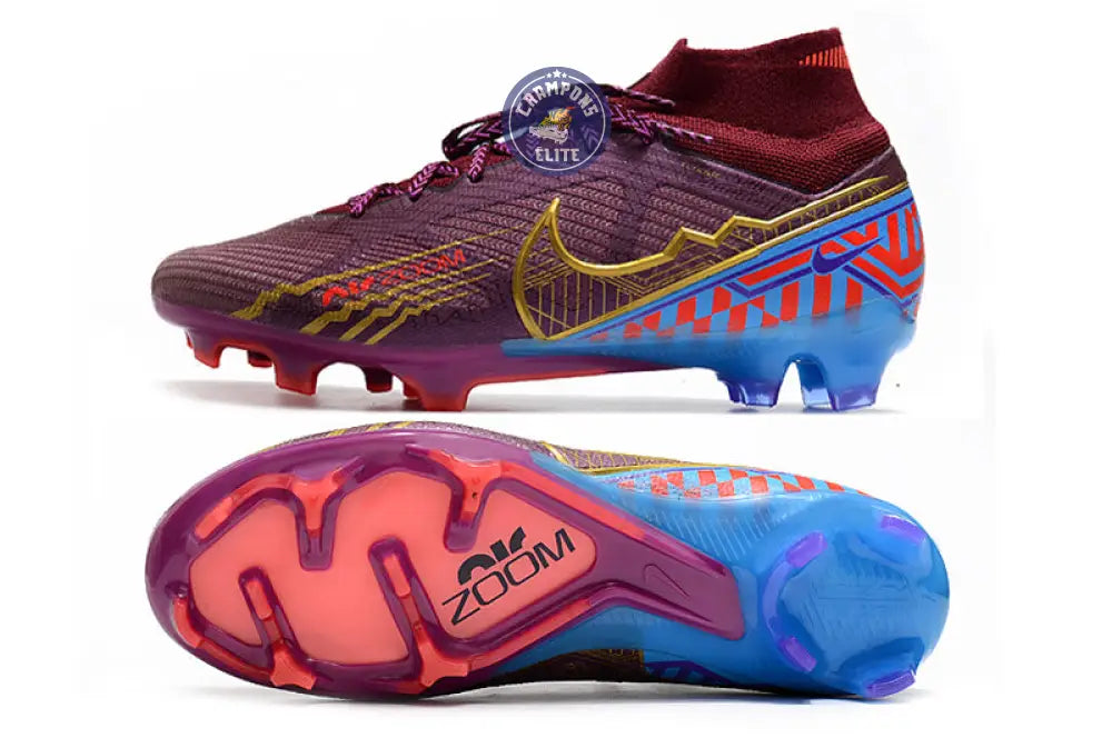 Superfly 9 Elite FG Mbappé Personal Edition - Bordeaux/Doré