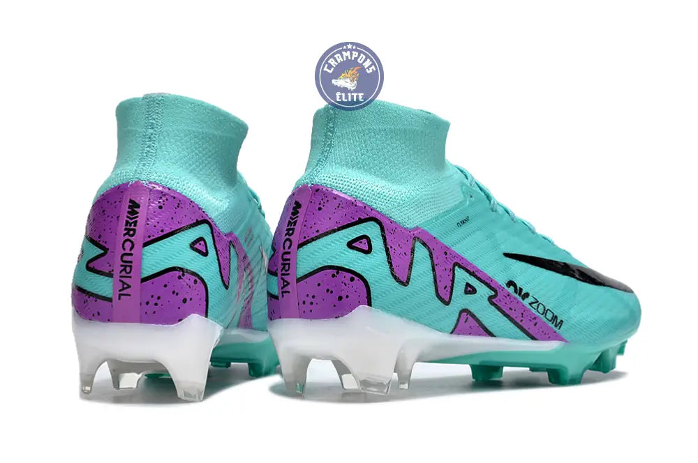 Superfly 9 Elite FG Peak Ready Bleu Turquoise Vert Violet