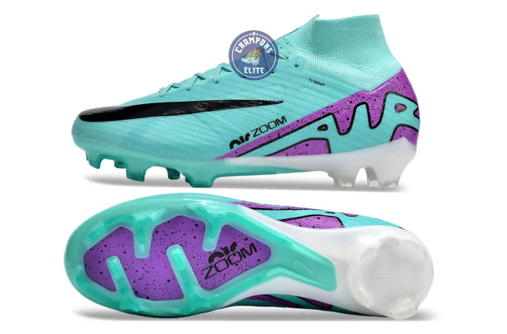 Superfly 9 Elite FG Peak Ready Bleu Turquoise Vert Violet