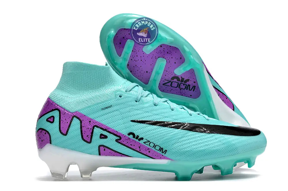 Image of Superfly 9 Elite FG Peak Ready Bleu Turquoise Vert Violet