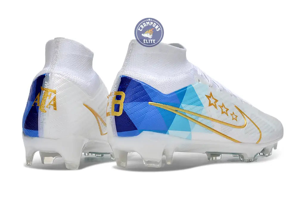 Image of Superfly 9 Elite FG x Enzo Fernandez Blanc/Bleu/Or