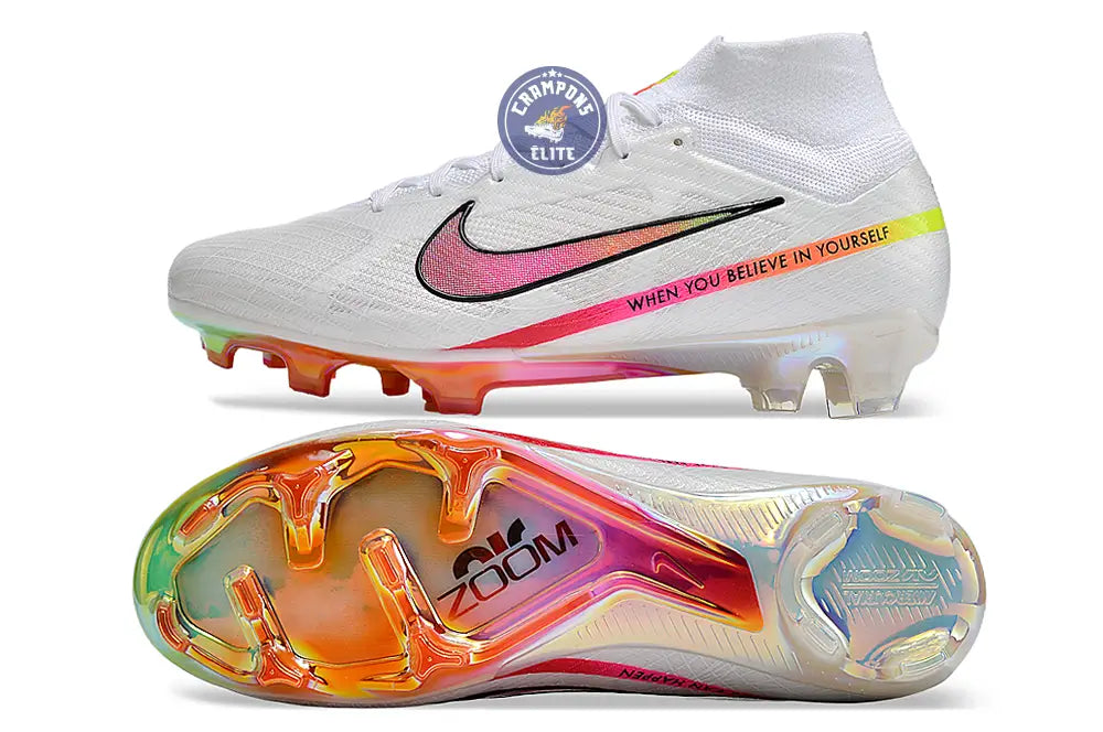 Image of Superfly 9 Elite FG x Marcus Rashford Blanc/Rose