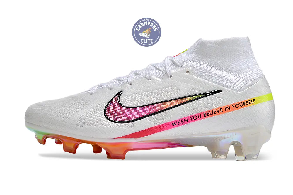 Image of Superfly 9 Elite FG x Marcus Rashford Blanc/Rose