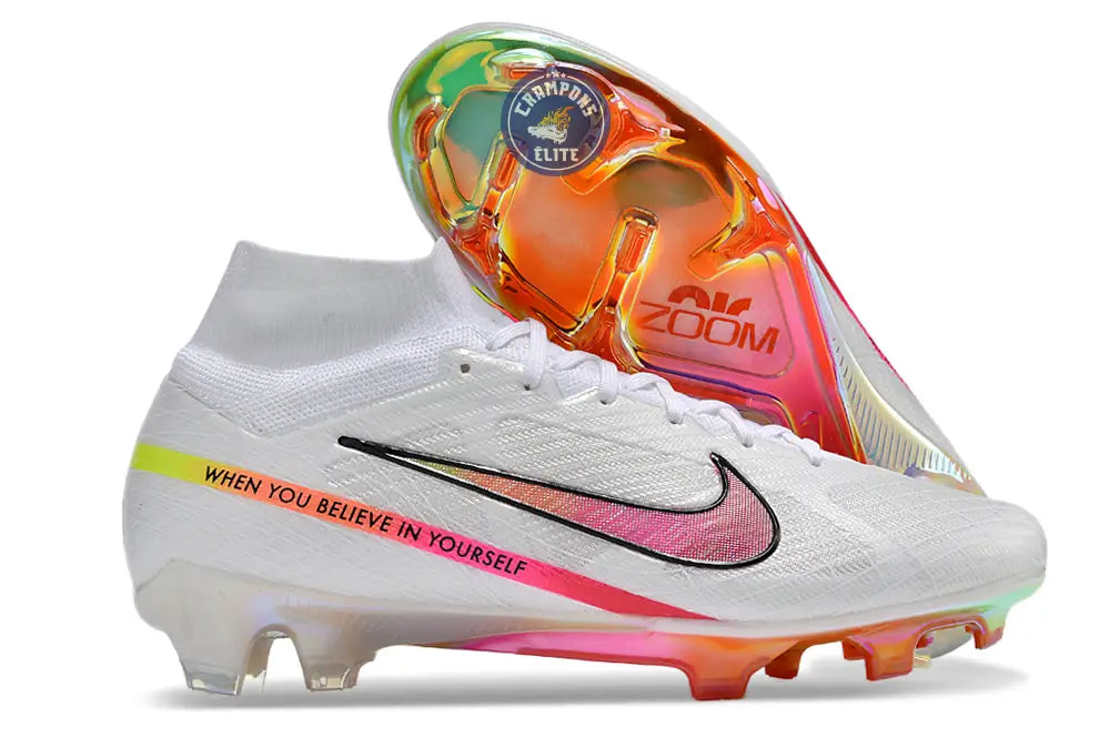 Image of Superfly 9 Elite FG x Marcus Rashford Blanc/Rose