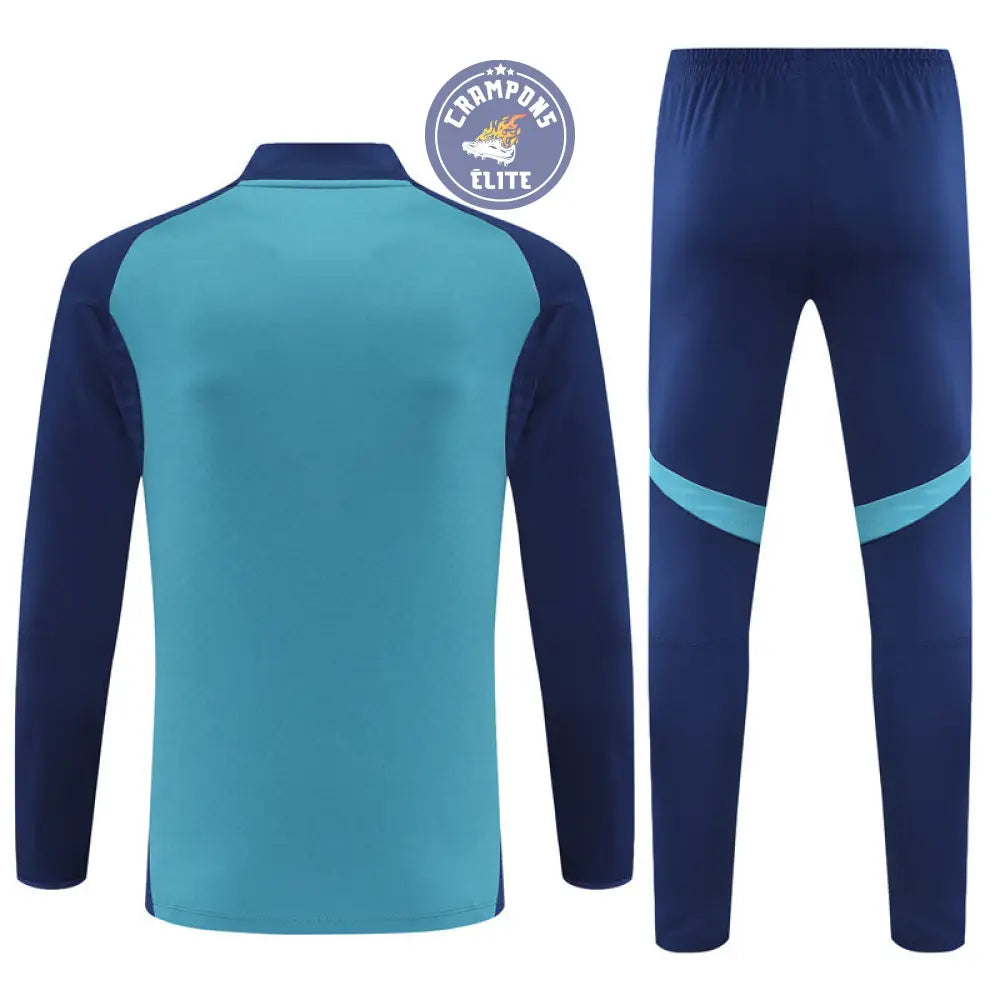 Image of Survêtement d’entraînement demi-zip - Arsenal 2025/2026 - Bleu Marine/Bleu Ciel/Blanc