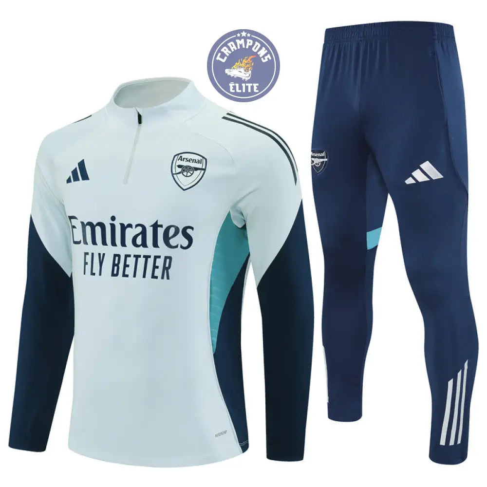 Image of Survêtement d’entraînement demi-zip - Arsenal 2025/2026 - Bleu Turquoise/Bleu/Bleu Ciel