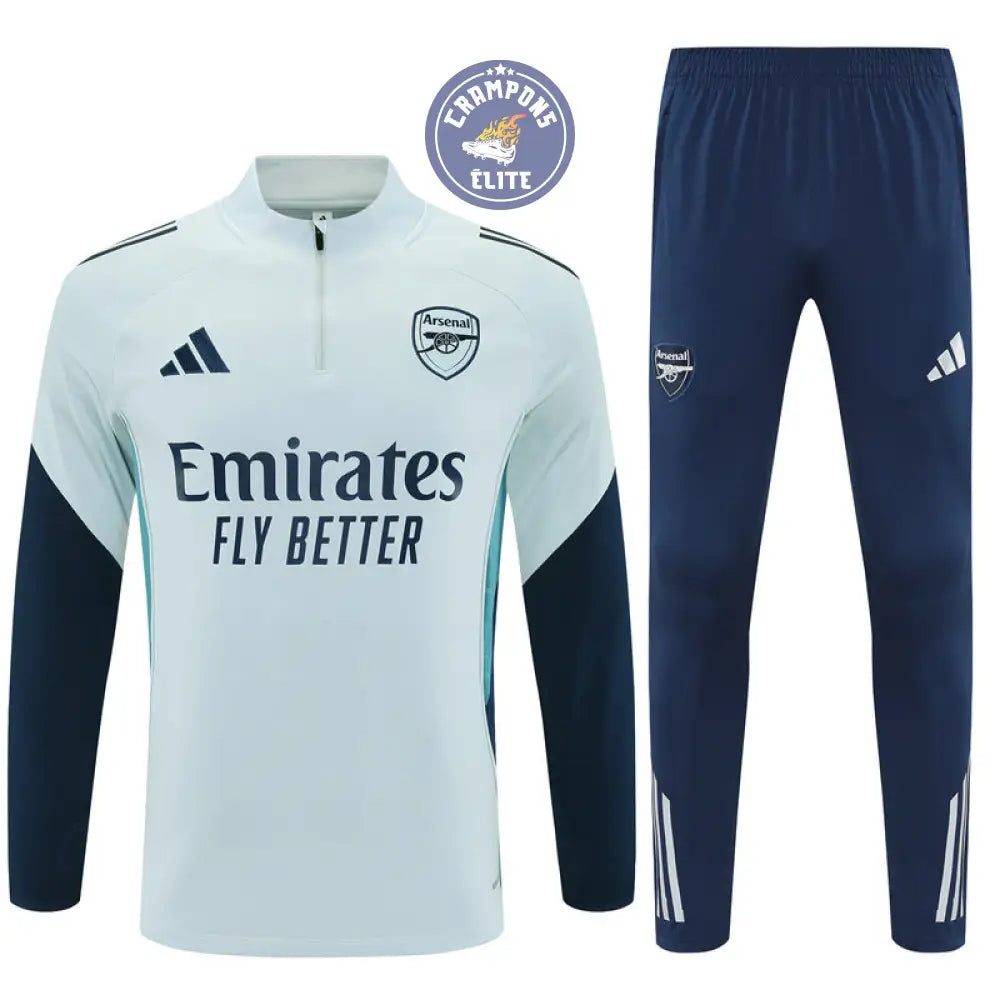 Survêtement d’entraînement demi-zip - Arsenal 2025/2026 - Bleu Turquoise/Bleu/Bleu Ciel