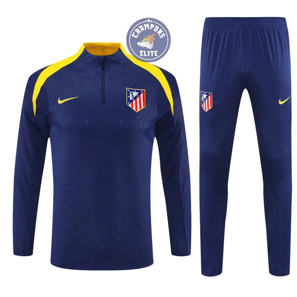 Image of Survêtement d’entraînement demi-zip - Atlético Madrid 2025/2026 - Bleu Marine/Jaune