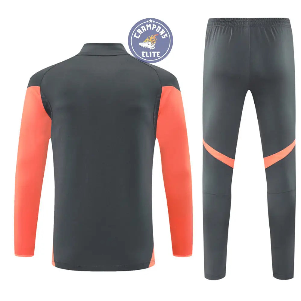 Image of Survêtement d’entraînement demi-zip - Bayern Munich 2025/2026 - Gris/Orange