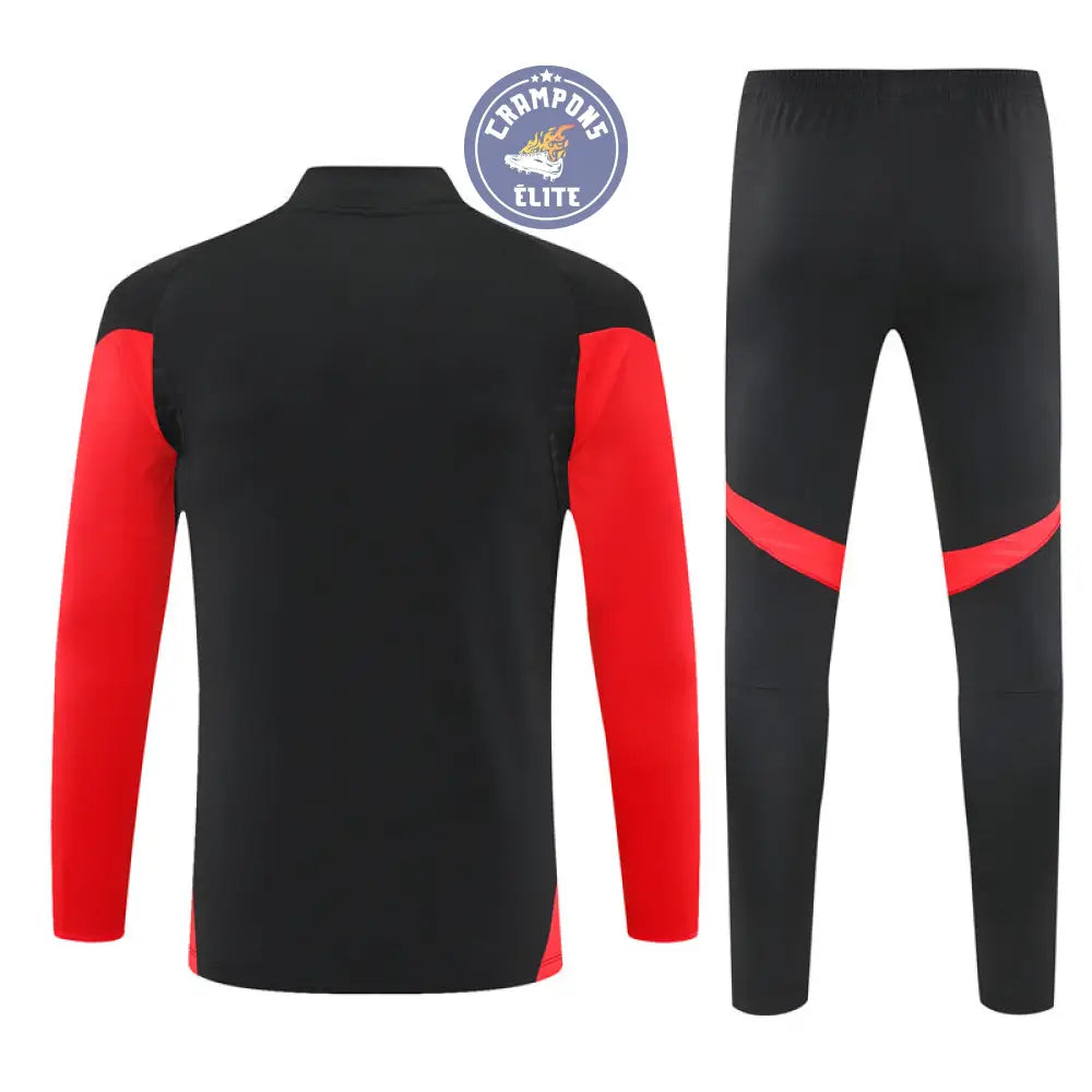 Survêtement d’entraînement demi-zip - Bayern Munich 2025/2026 - Noir/Rouge