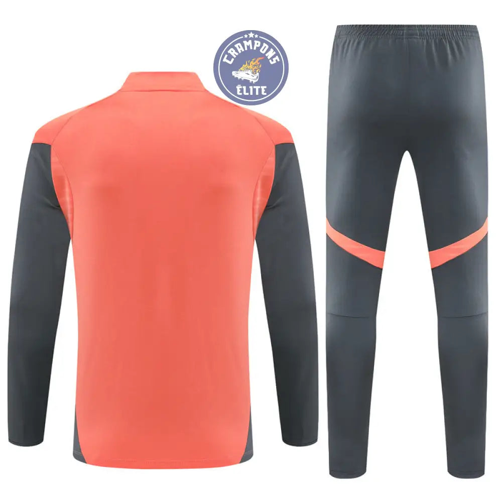 Image of Survêtement d’entraînement demi-zip - Bayern Munich 2025/2026 - Orange/Gris