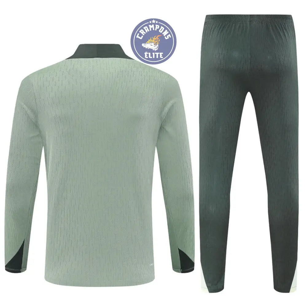 Image of Survêtement d’entraînement demi-zip - Chelsea 2025/2026 - Kaki/Vert Clair