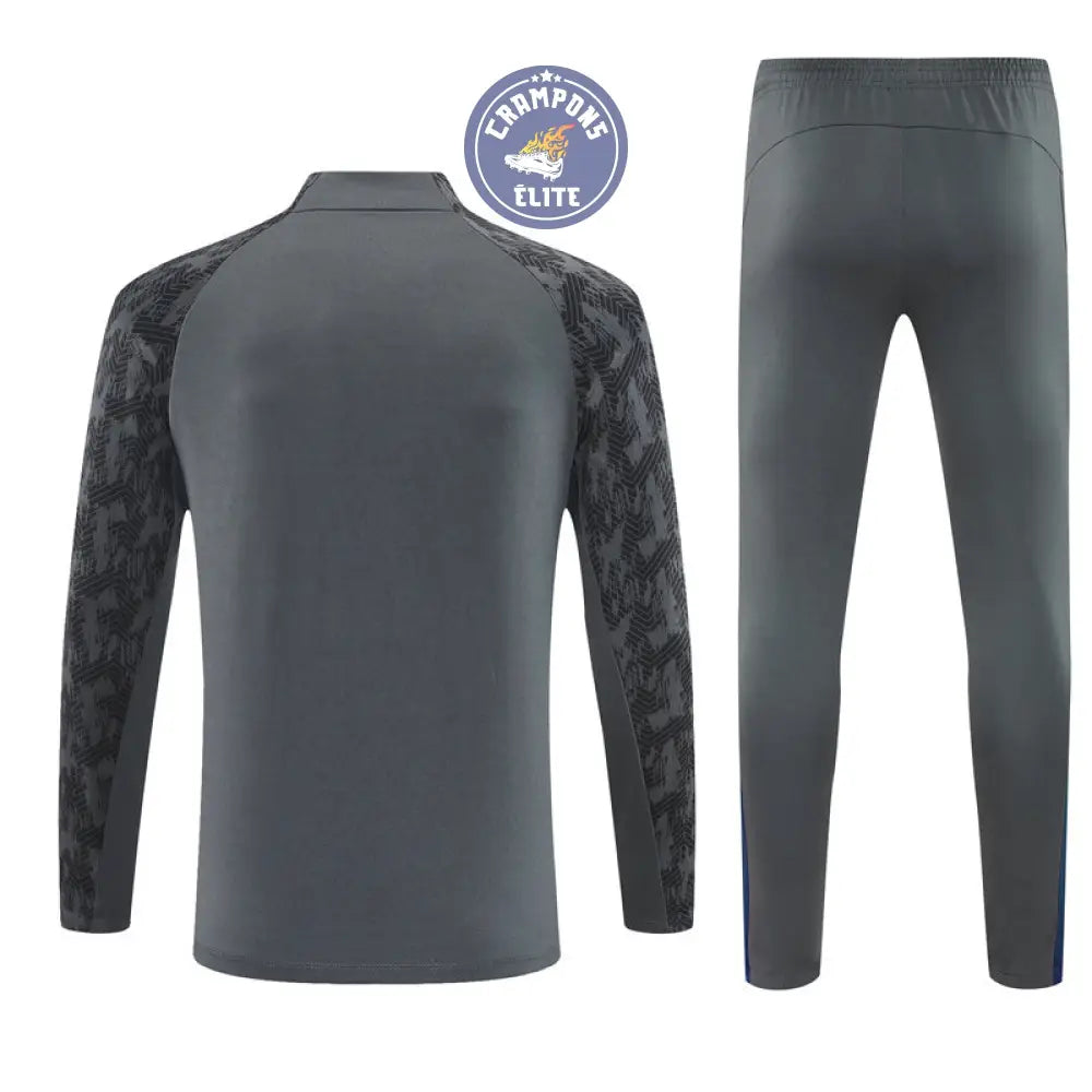 Survêtement d’entraînement demi-zip - Feyenoord 2025/2026 - Gris/Blanc/Noir