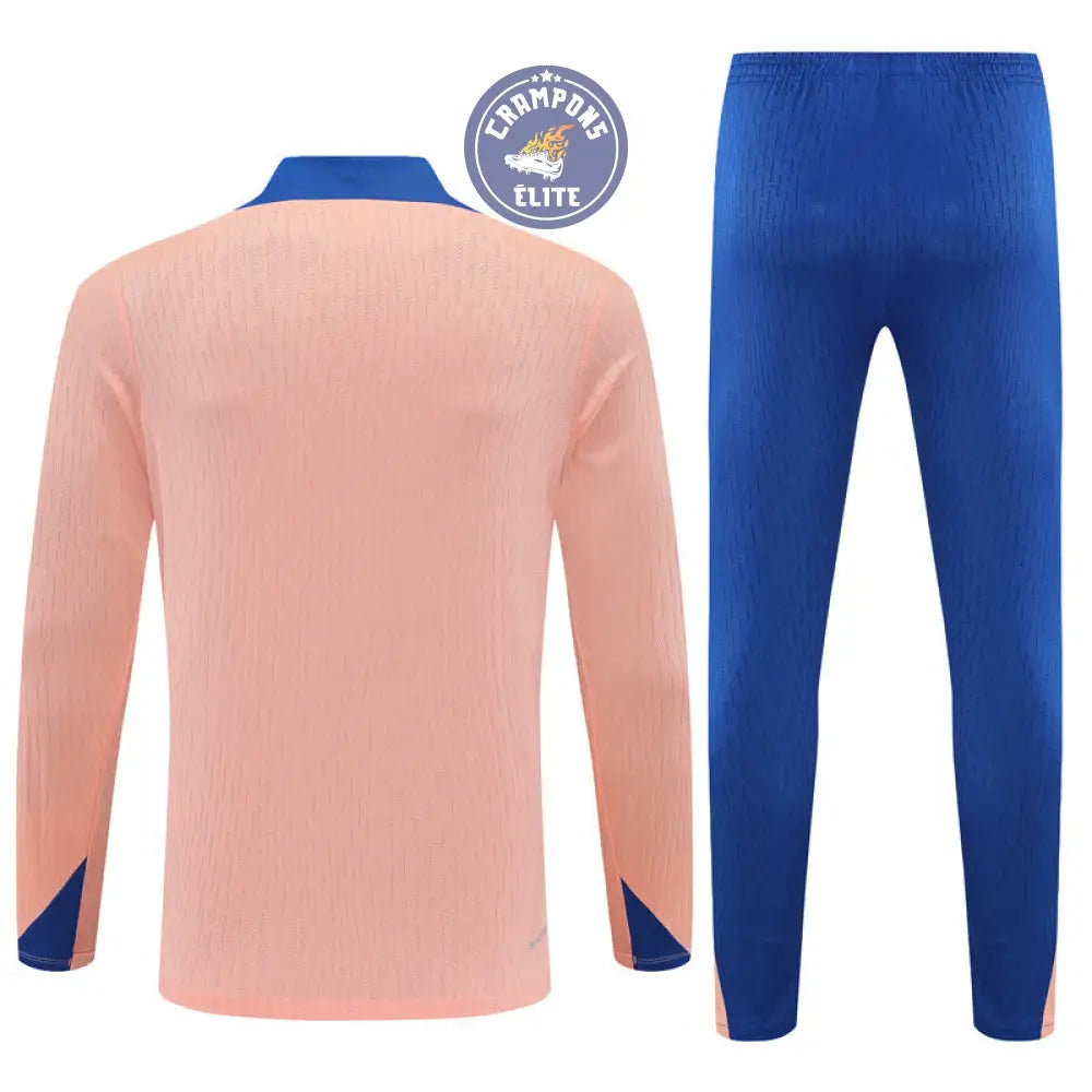 Image of Survêtement d’entraînement demi-zip - France 2025/2026 - Rose/Bleu