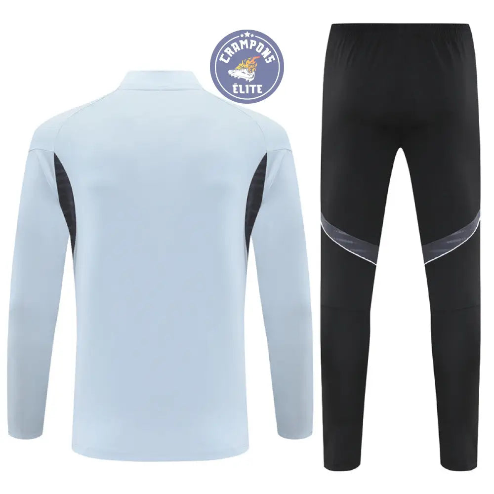 Survêtement d’entraînement demi-zip - Japon 2025/2026 - Gris Bleuté/Noir/Blanc