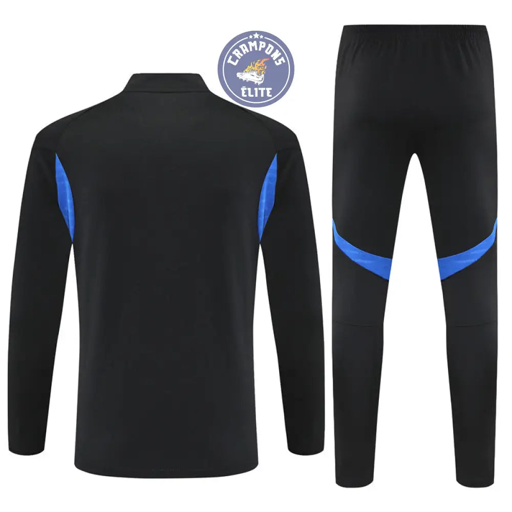 Survêtement d’entraînement demi-zip - Manchester United 2025/2026 - Noir/Bleu/Jaune