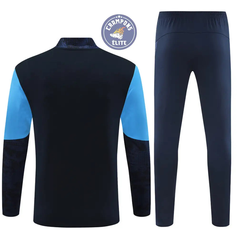 Image of Survêtement d’entraînement demi-zip - OM 2025/2026 - Bleu/Bleu Ciel