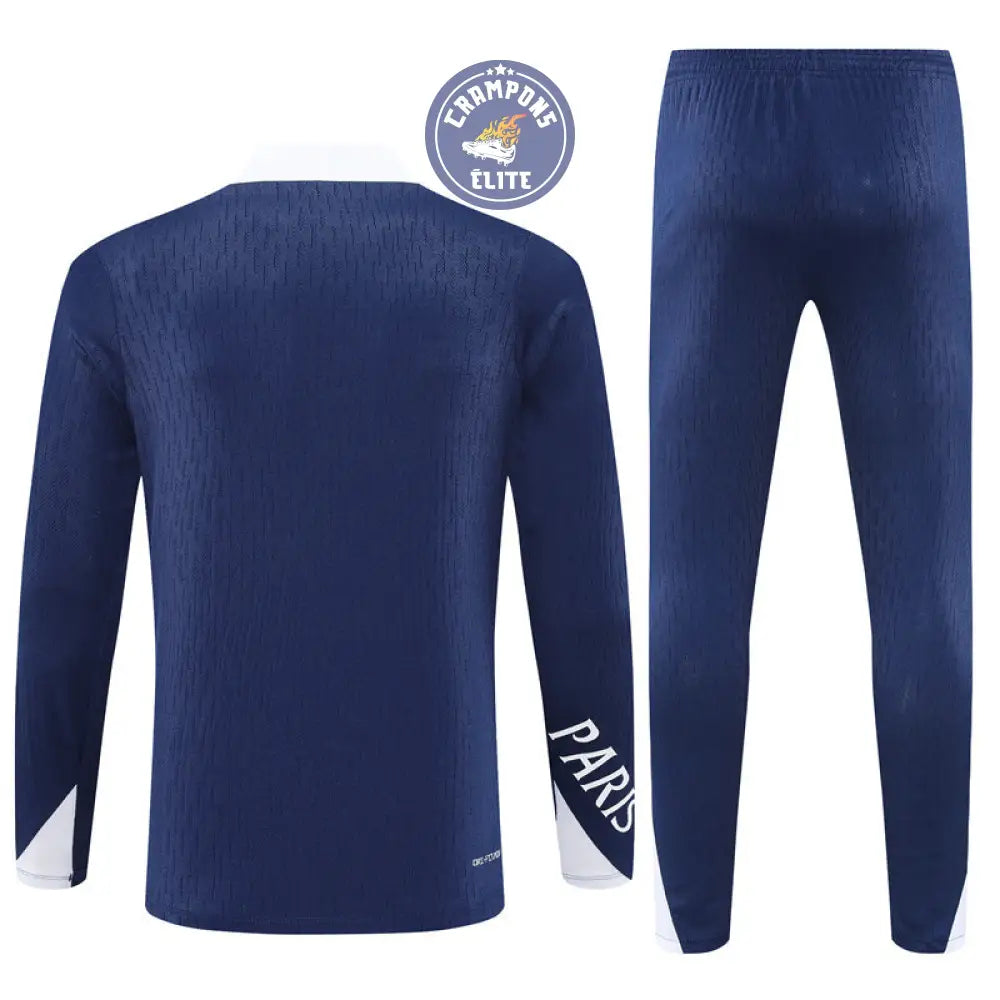 Image of Survêtement d’entraînement demi-zip - PSG 2025/2026 - Bleu Marine/Blanc