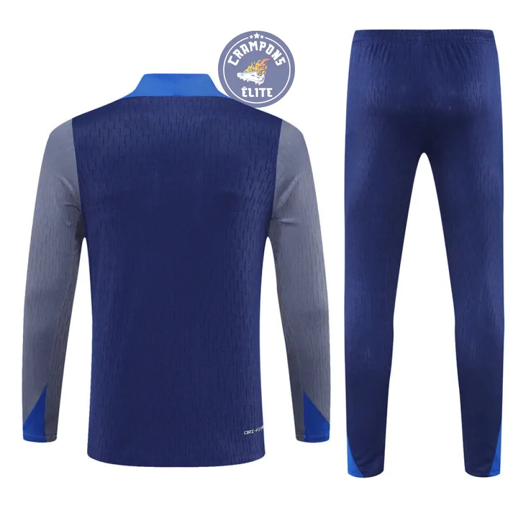 Image of Survêtement d’entraînement demi-zip - PSG 2025/2026 - Bleu Marine/Bleu/Gris