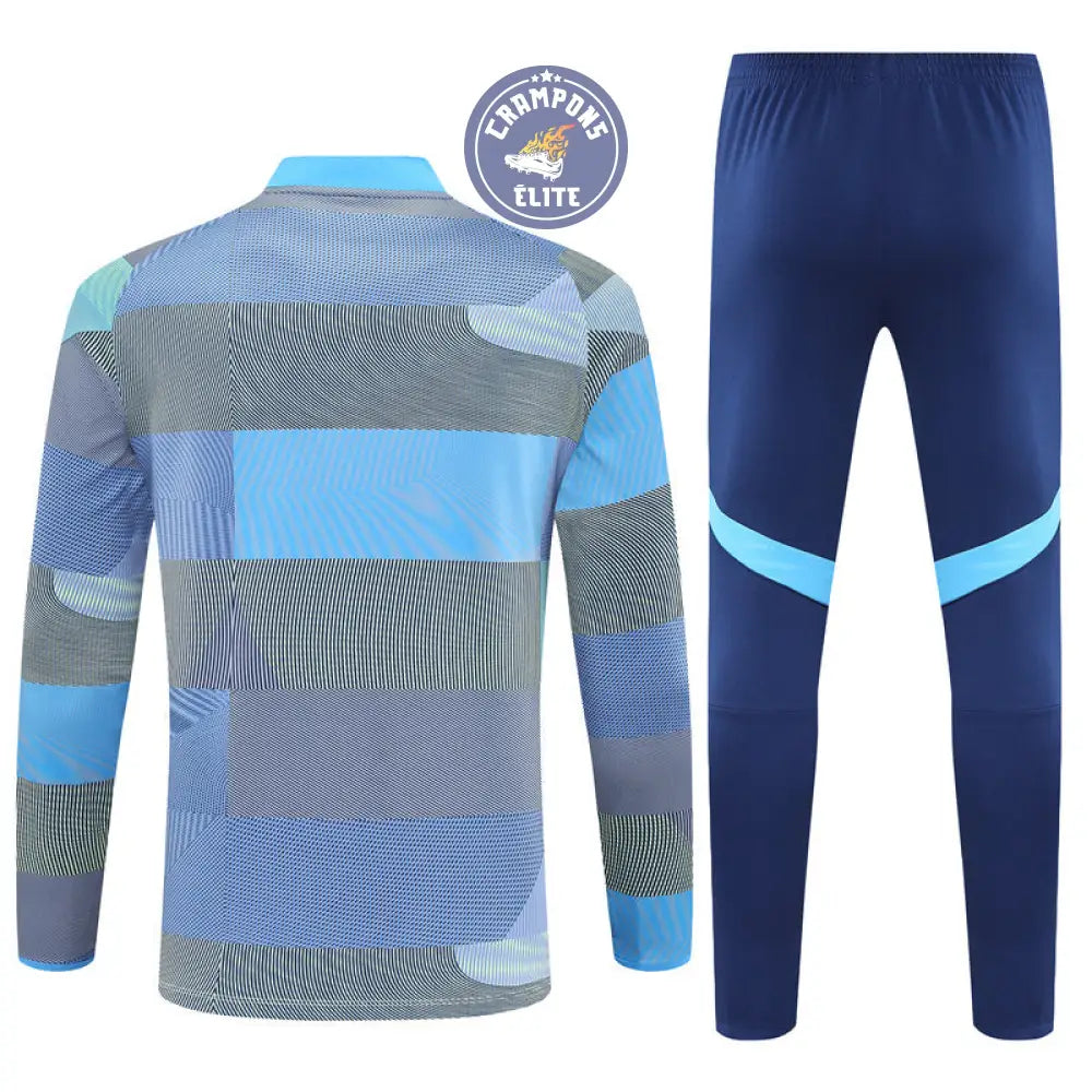 Survêtement d’entraînement demi-zip - Real Madrid 2025/2026 - Gris/Bleu/Bleu Marine