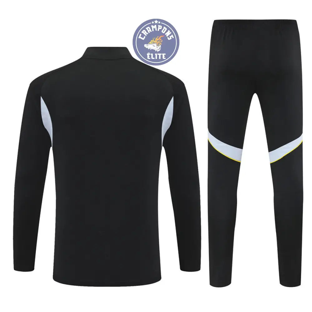 Survêtement d’entraînement demi-zip - Real Madrid 2025/2026 - Noir/Gris/Jaune/Blanc