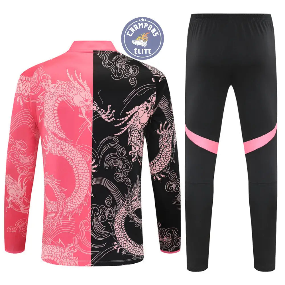 Image of Survêtement d’entraînement demi-zip - Real Madrid 2025/2026 - Version Dragon Rose/Noir