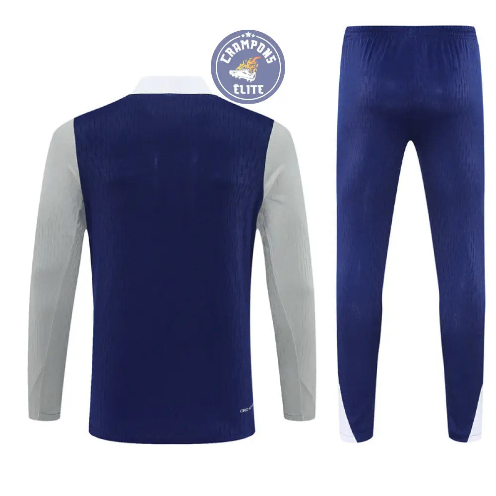 Image of Survêtement d’entraînement demi-zip - Tottenham 2025/2026 - Bleu/Gris/Blanc