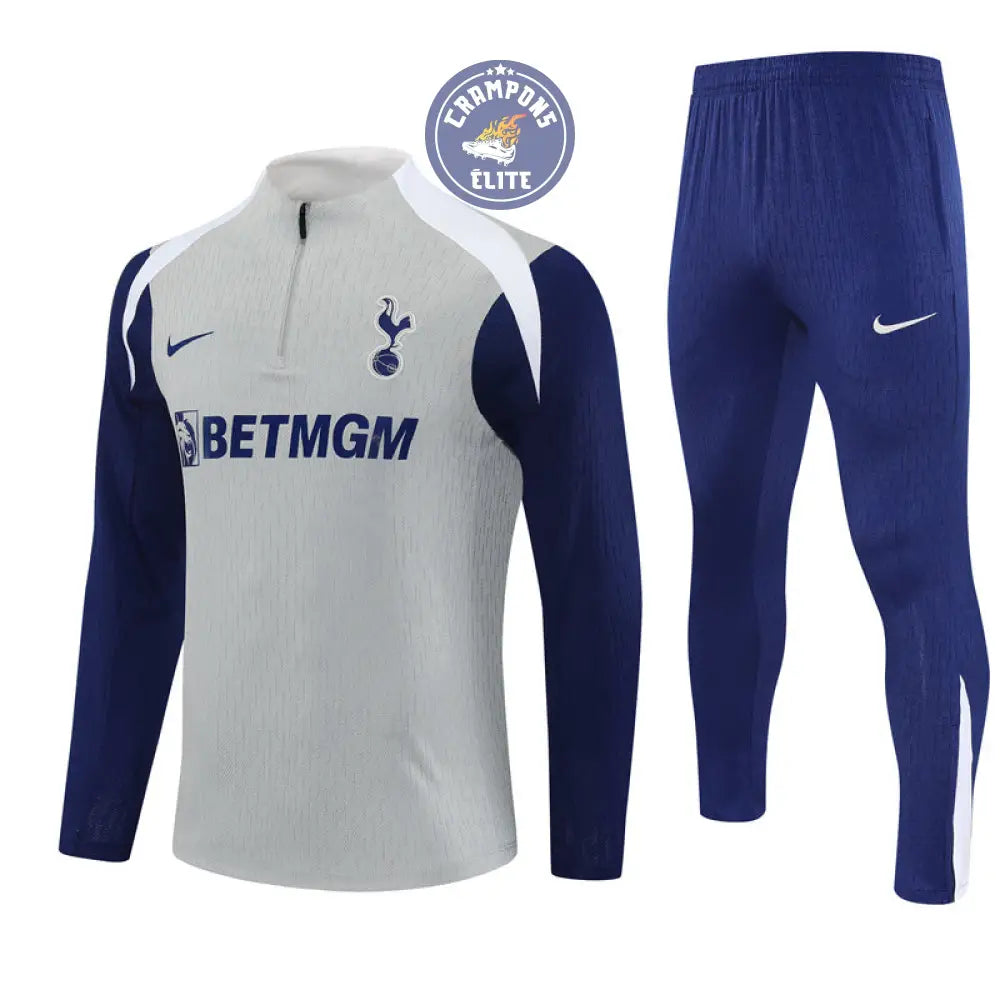Survêtement d’entraînement demi-zip - Tottenham 2025/2026 - Gris/Bleu/Blanc